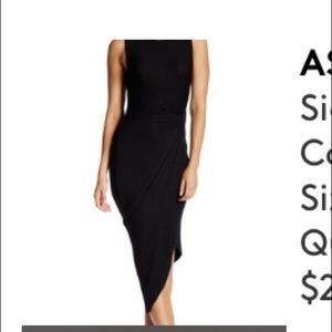 ASTR side knot bodycon dress